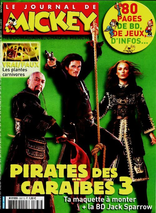 Livrenpoche : Le journal de Mickey n°2867 : Pirates des caraïbes 3 - Collectif - Livre