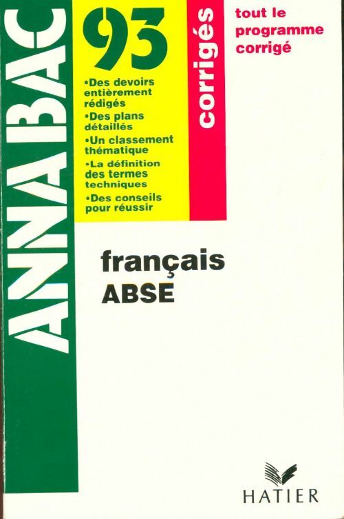 Livrenpoche : Français 1ères ABSE - Collectif - Livre