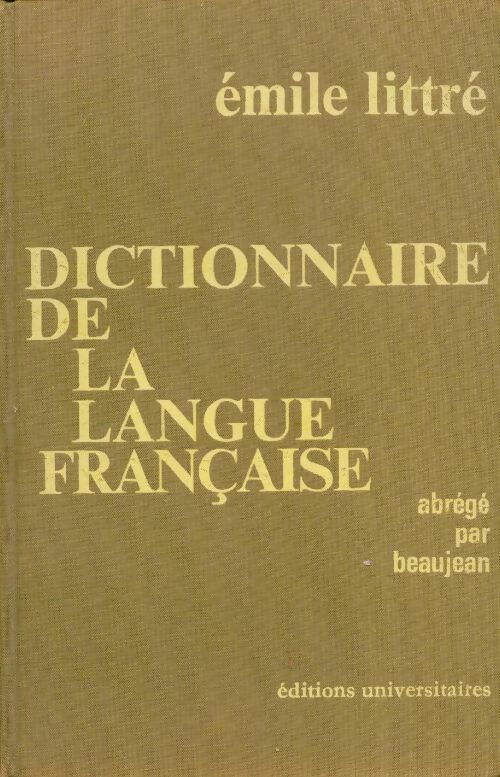 Dictionnaire de la langue française - A. Beaujean -  Edito Service GF - Livre