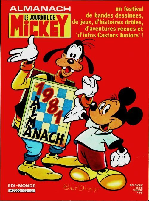 Livrenpoche : Le journal de Mickey - almanach 1981 - Collectif - Livre