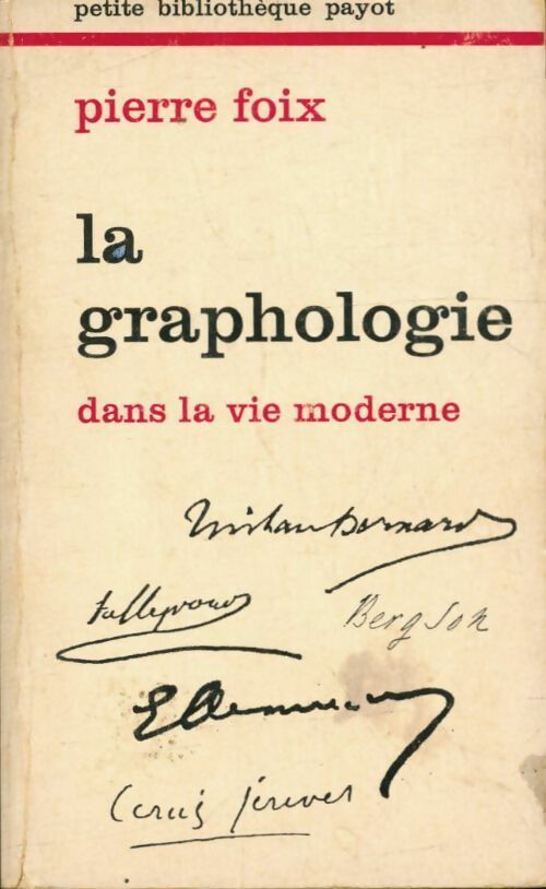 Livrenpoche : La graphologie - Foix - Pierre Foix - Livre