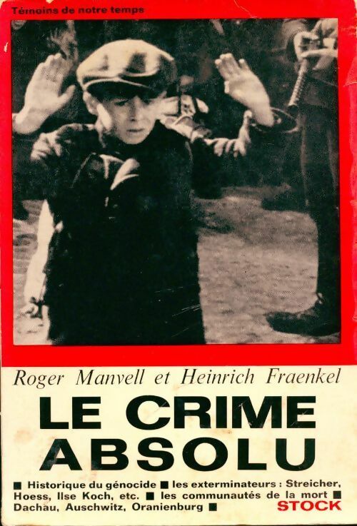 Livrenpoche : Le crime absolu - Roger Manvell - Livre