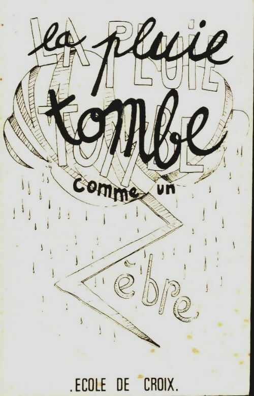 Livrenpoche : La pluie tombe comme un zèbre - Collectif - Livre