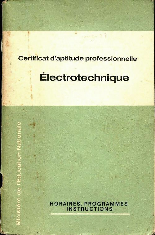 Livrenpoche : Électrotechnique CAP - Collectif - Livre