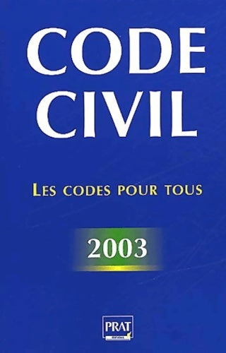 Livrenpoche : Code civil 2003 - Collectif - Livre