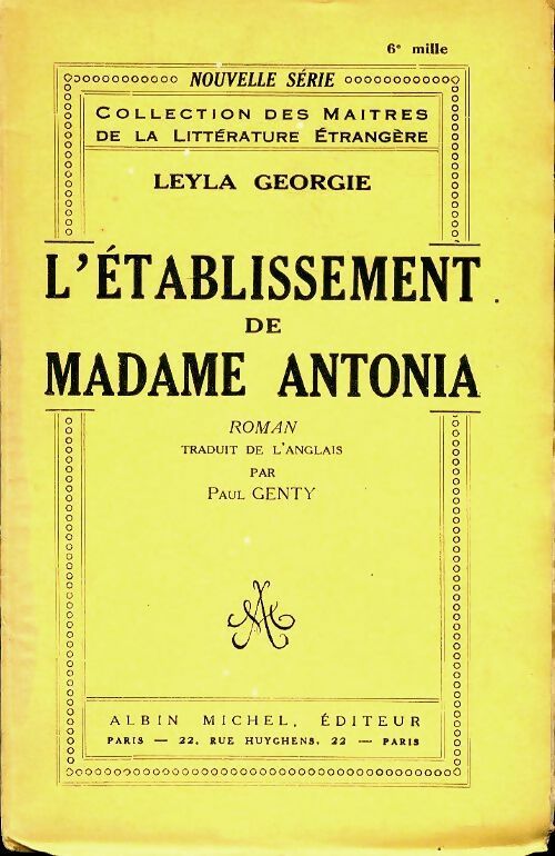 Livrenpoche : L'établissement de madame Antonia - Leyla Georgie - Livre