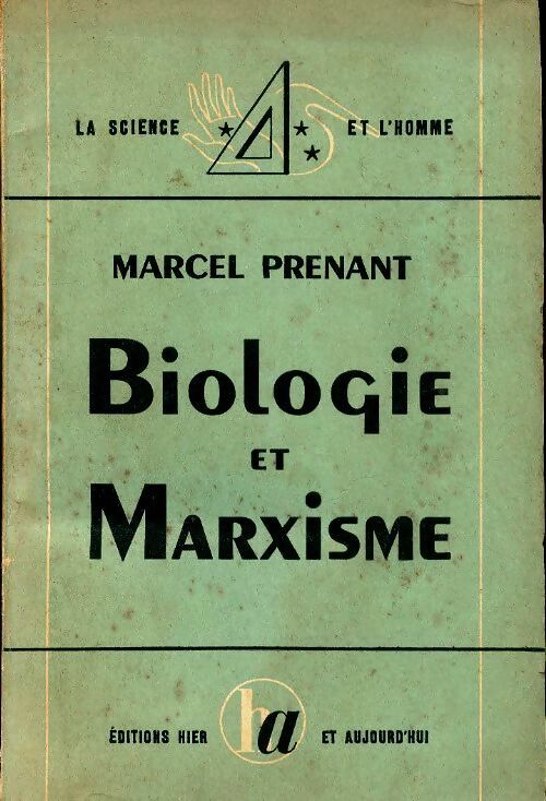 Livrenpoche : Biologie et marxisme - Marcel Prenant - Livre