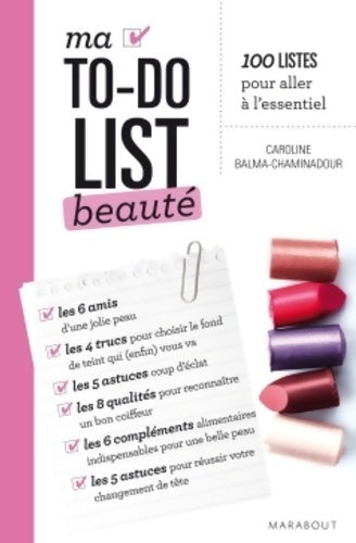 Livrenpoche : Ma to-do list beauté - Caroline Chaminadour - Livre