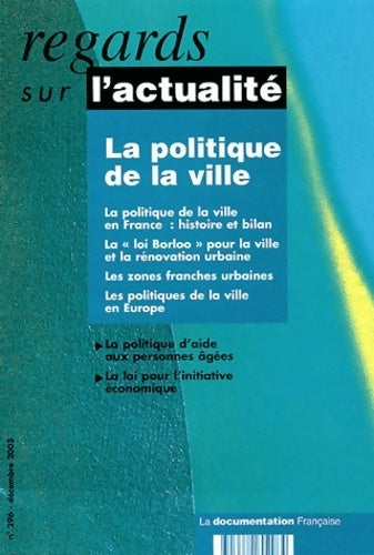 Livrenpoche : La politique de la ville - Collectif - Livre