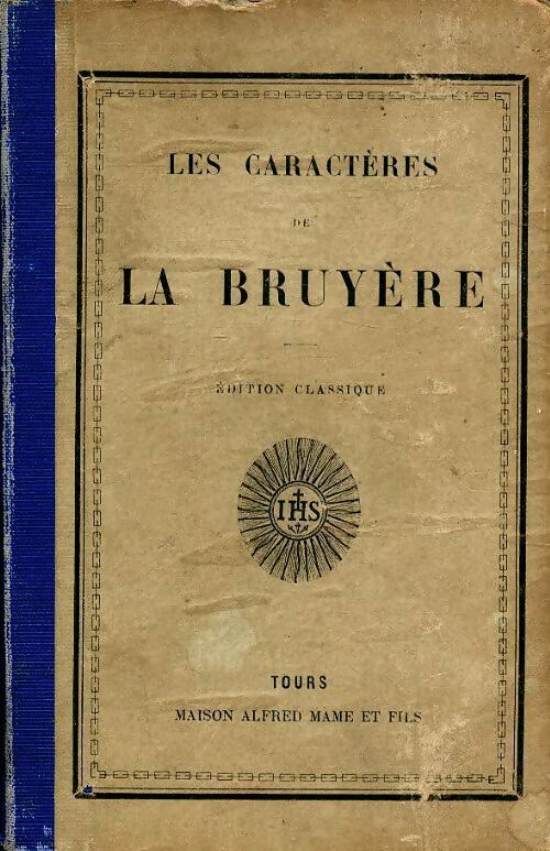 Livrenpoche : Les caractères - Jean De la Bruyère - Livre