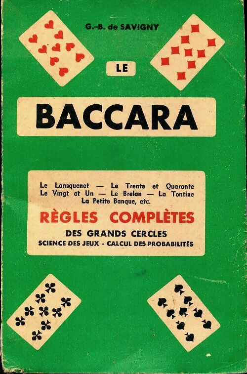 Le baccara - G.B De Savigny -  Albin Michel poches divers - Livre