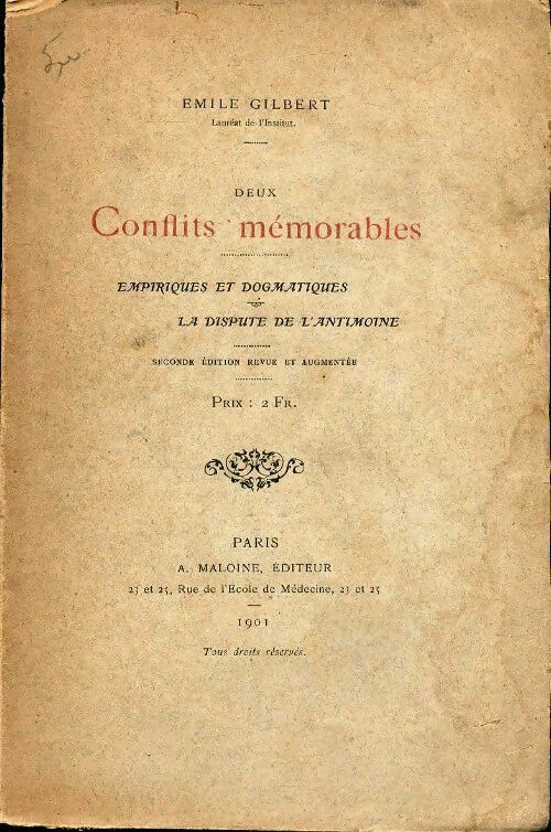 Livrenpoche : Deux conflits mémorables - Émile Gilbert - Livre