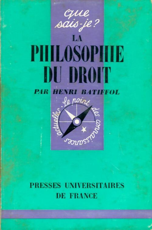 Livrenpoche : La philosophie du droit - Henri Batiffol - Livre