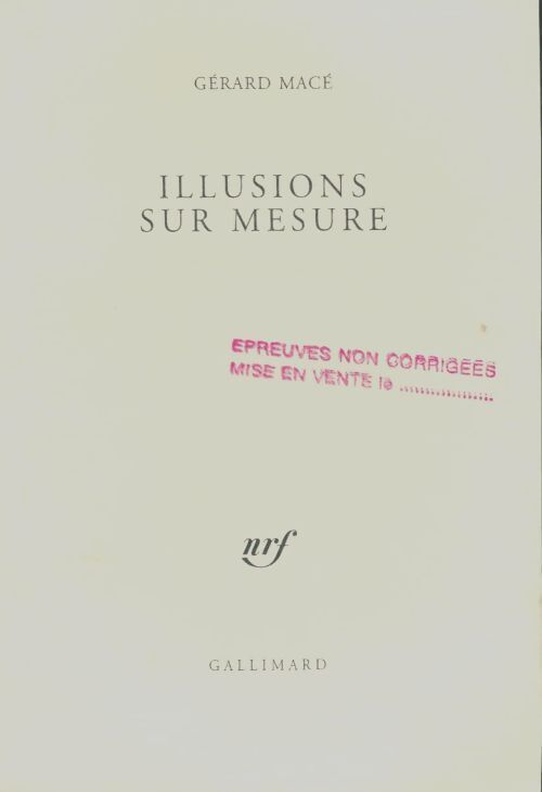 Livrenpoche : Illusions sur mesure - Gérard Macé - Livre
