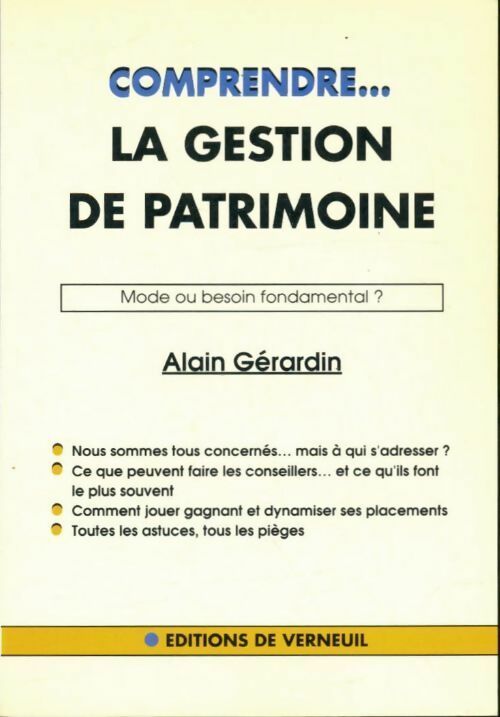 Livrenpoche : Comprendre la gestion du patrimoine - Alain Gérardin - Livre