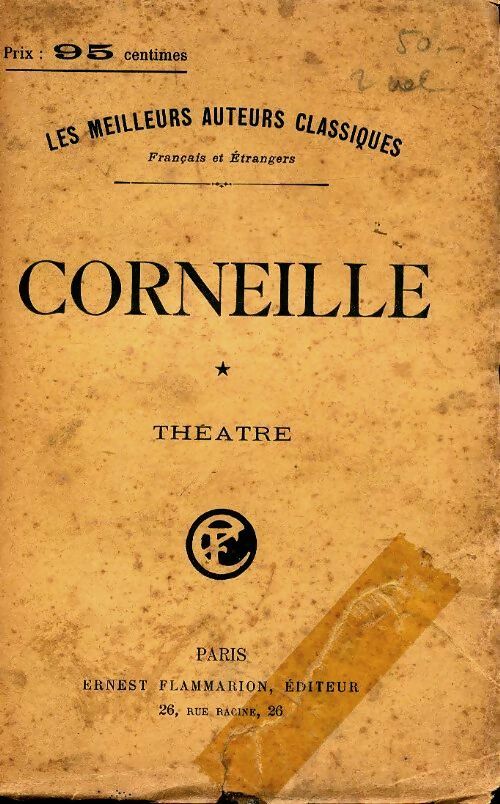 Livrenpoche : Théâtre Tome I - Corneille - Livre