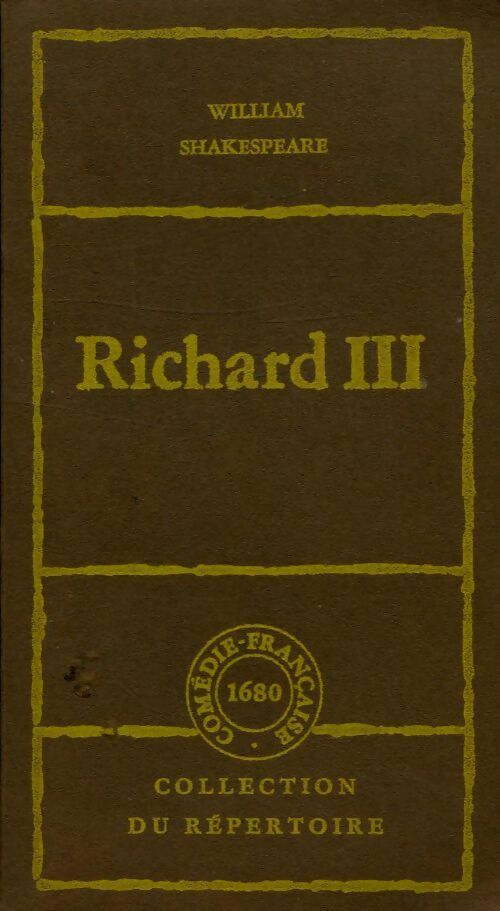 Livrenpoche : Richard III - William Shakespeare - Livre