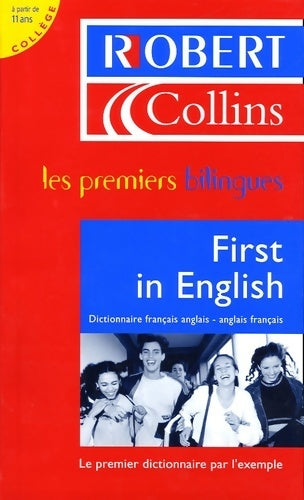 First in English : Dictionnaire français-anglais/anglais-français - Martyn Back - Livre