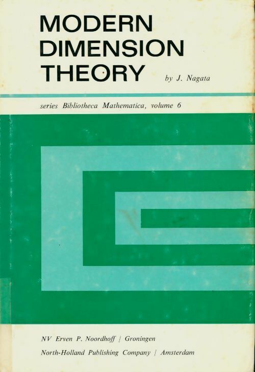 Livrenpoche : Modern dimension theory - Jun-Iti Nagata - Livre