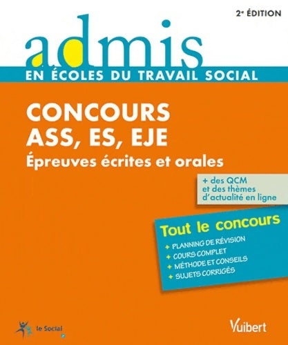 Livrenpoche : Concours ASS, ES, EJE : Epreuves écrites et orales - Isabelle Camenen-Kaya - Livre