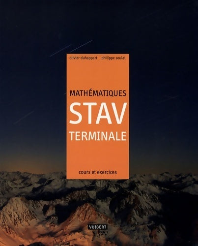 Livrenpoche : Mathématiques STAV terminale : Cours et exercices - Olivier Duhappart - Livre
