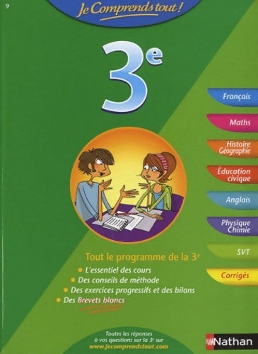 Livrenpoche : Je comprends tout ! 3e - Collectif - Livre