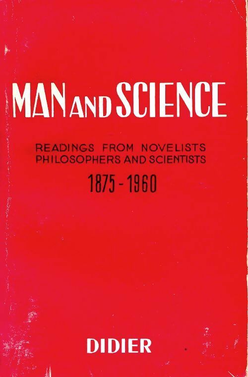 Livrenpoche : Man and science 1875-1960 - Collectif - Livre