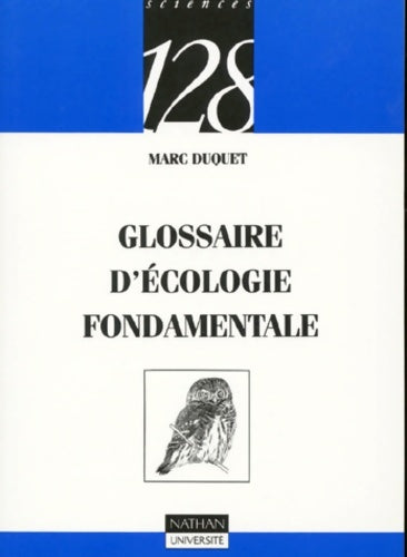 Livrenpoche : Glossaire d'écologie fondamentale - Marc Duquet - Livre