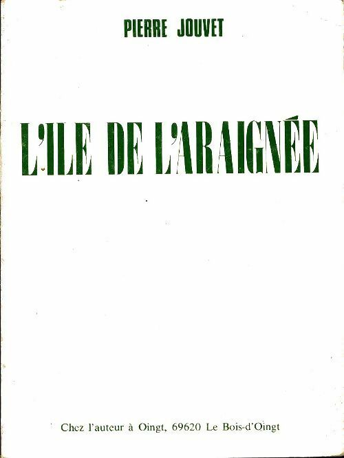 Livrenpoche : L'ile de l'araignée - Pierre Jouvet - Livre