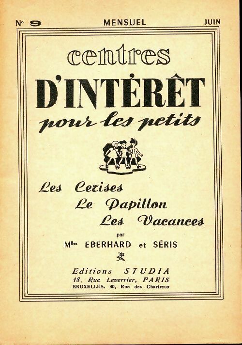 Livrenpoche : Centres d'intérêt pour les petits n°9 : Les cerises - Melle Eberhard - Livre