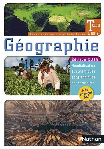 Livrenpoche : Géographie Terminales L, ES, S 2016 - Viviane Bories - Livre