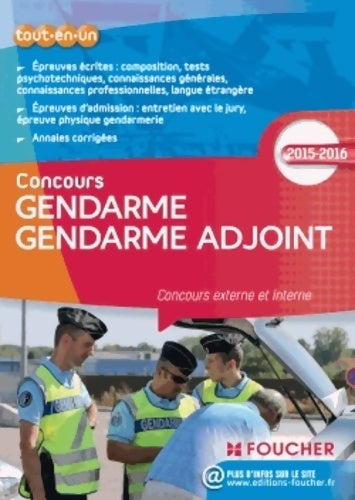 Livrenpoche : Concours gendarme, gendarme adjoint. Cncours externe et interne 2015-2016 - Thierry Marquetty - Livre