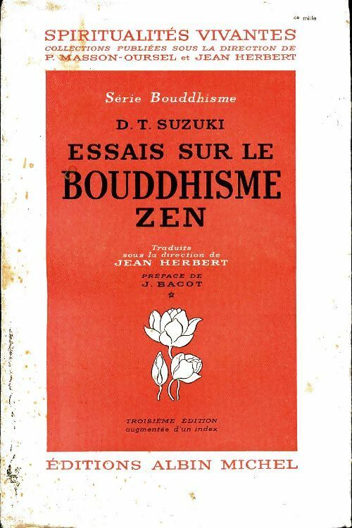 Livrenpoche : Essais sur le Bouddhisme Zen Tome I - Daizetz Teitaro Susuki - Livre
