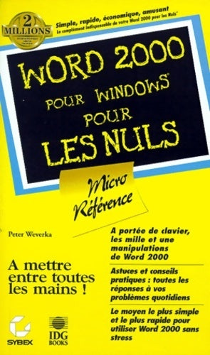 Livrenpoche : Word 2000 pour Windows pour les nuls - Peter Weverka - Livre