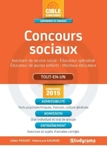Livrenpoche : Concours sociaux 2015 - Julien Fossati - Livre