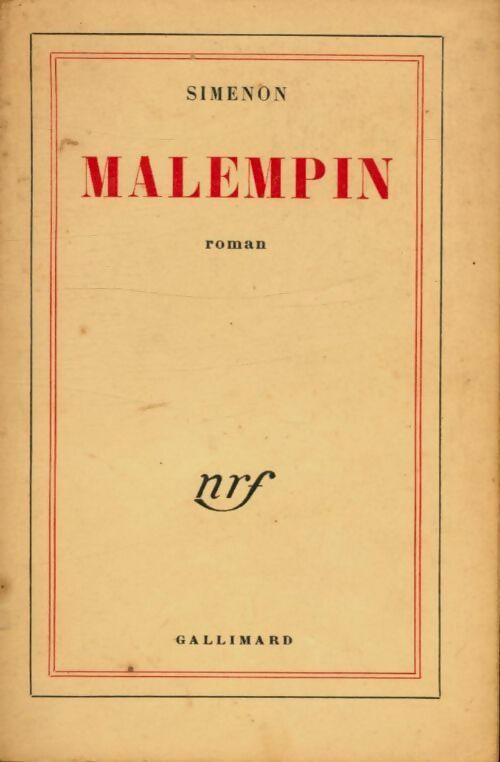 Livrenpoche : Malempin - Georges Simenon - Livre