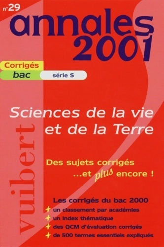 Livrenpoche : Sciences et vie de la terre Terminale S corrigés 2001 - Didier Pol - Livre