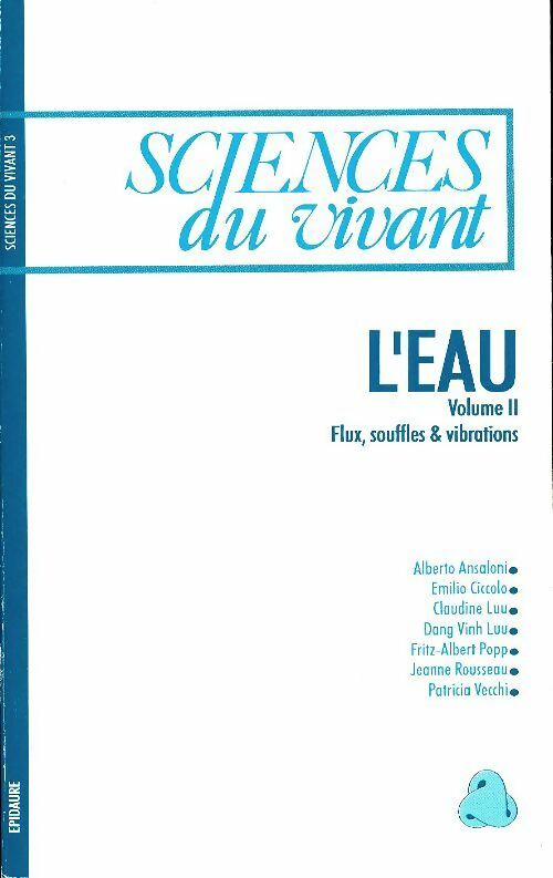 Livrenpoche : Sciences du vivant n°3 : L'eau volume 2 - Collectif - Livre