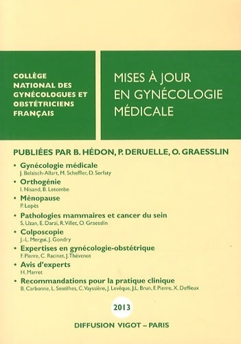Livrenpoche : Mises à jour en gynécologie médicale - Collectif - Livre