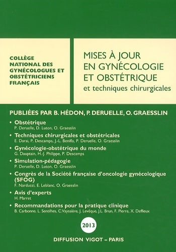 Livrenpoche : Mises à jour en gynécologie et obstétrique et techniques chirurgicales - Collectif - Livre