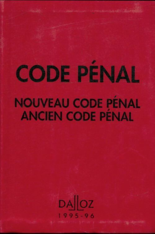 Livrenpoche : Code pénal 1995 - Collectif - Livre