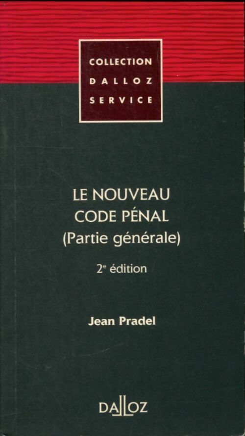 Livrenpoche : Le nouveau code pénal (partie générale) - Jean Pradel - Livre