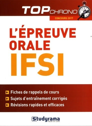 L'épreuve orale IFSI - Badia Jabrane -  Top chrono - Livre