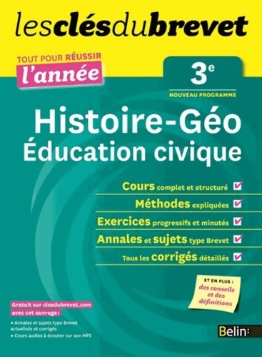 Livrenpoche : Histoire géo éducation Civique 3e - Dominique Delmas - Livre