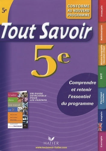 Livrenpoche : Toutes savoir 5e - Marjorie Champetier - Livre