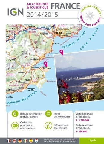 Livrenpoche : Atlas routier et touristique France 2014/2015 - Collectif - Livre