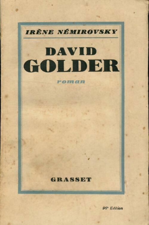 Livrenpoche : David Golder - Irène Némirovsky - Livre