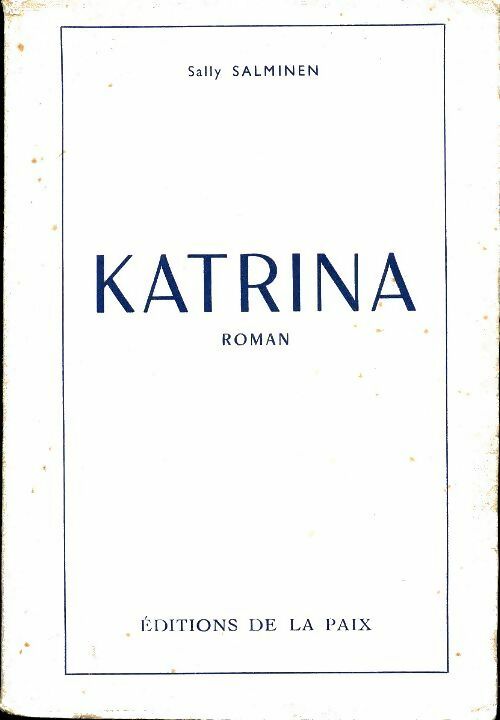 Livrenpoche : Katrina - Sally Salminen - Livre