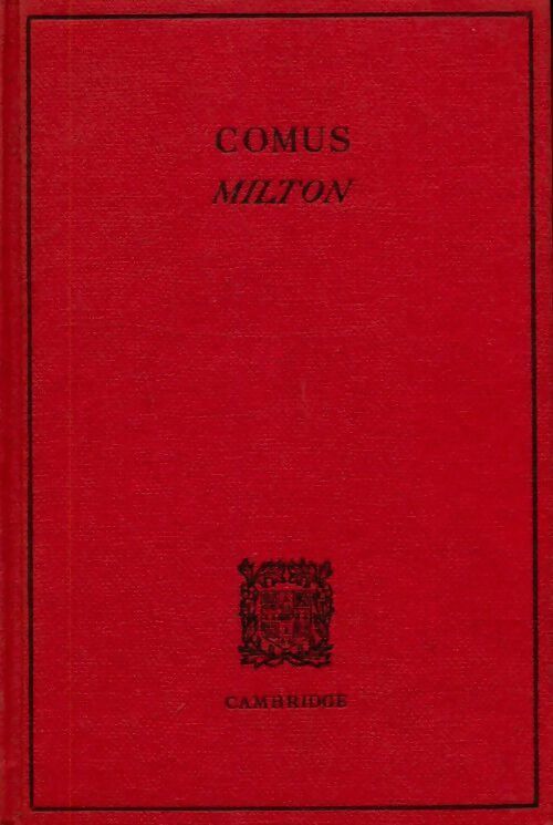 Comus - John Milton - Livre