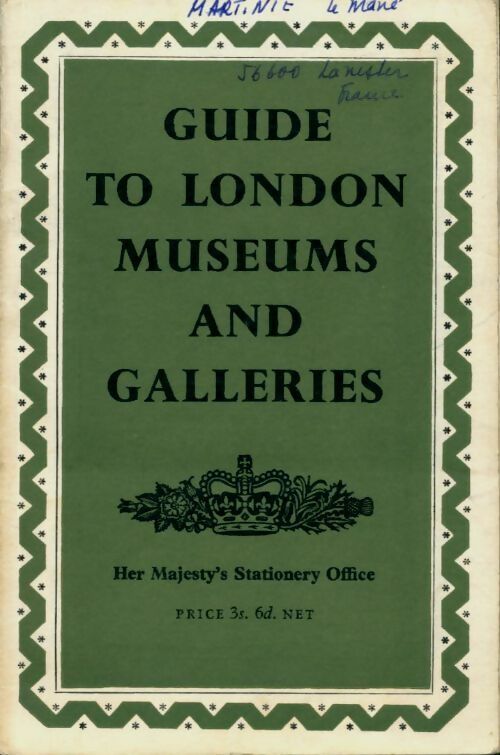 Livrenpoche : Guide to london museums and galleries - Collectif - Livre